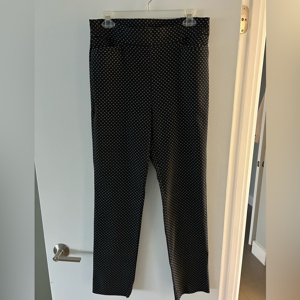Chico's Black and White Patterned Pants